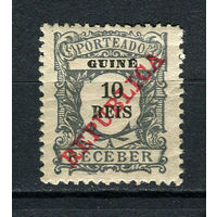 Португальские колонии - Гвинея - 1911 - Надпечатка REPUBLICA на 10R. Portomarken - [Mi.12p] - 1 марка. MH.  (Лот 62Gx)-T4P26