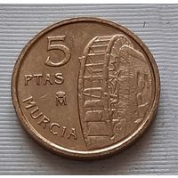 5 песет 1999 г. Испания. Мурсия