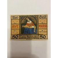 Нотгельд 50 пфеннигов 1921 год. Борнхоффен. Веймарская республика - 2201