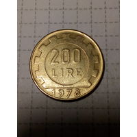 200 лир Италия 1978 год.