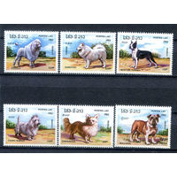 Лаос - 1982г. - Собаки - полная серия, MNH [Mi 573-578] - 6 марок