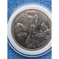 Монета 1$ 1969 год Новая Зеландия