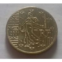 50 евроцентов, Франция 2001 г.