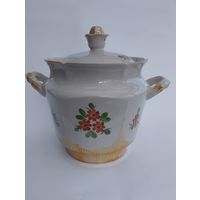 Супница, Березновский межколхозный фарфоровый завод, Расписной фарфор, СССР