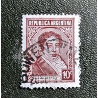Марка Аргентина 1935 год  Мануэль Бельграно