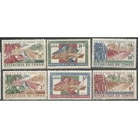 Конго(Киншаса). Помощь Европейского экономического общества. 1963г. Mi#131-37. Серия.