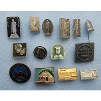 Значки. Писатели.