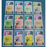 Шарджа 1965 Надпечатка Авиапочта 12 марок