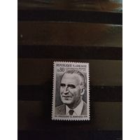 1975 Франция президент Жорж Пампиду чистая клей MNH** выпускалась одиночкой (3-14)