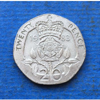 Великобритания 20 пенсов 1983