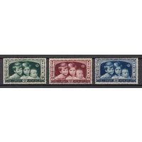 9.Bg. Бельгия. Национальный комитет защиты детей. 1935 г. Полная серия. (*). Mi.##396-398.