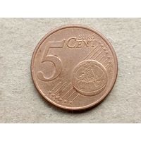 Германия 5 евроцентов, 2010 "A". (Н)