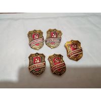 Дружинник 5шт значки