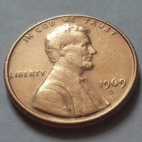 1 цент, США 1969 D