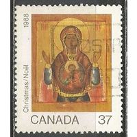 Канада. Рождество. 1988г. Mi#1110