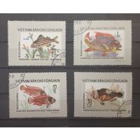 Распродажа с 1 рубля! Фауна. Вьетнам. 1976 год. РЫБЫ (4 марки)