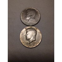 1/2 доллара  США 1965 и 1967 год