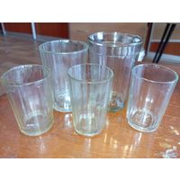 Граненые стаканы 200 мл. 14 и 16 граней и 100 мл. 14 и15 граней .