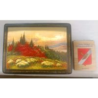 Шкатулка, ручная роспись.