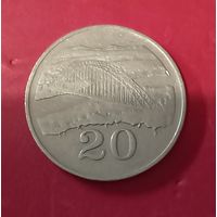 20 центов 1980г.  Зимбабве
