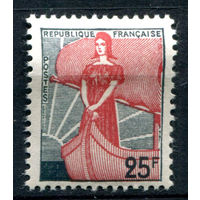 Франция - 1959г. - Стандартный выпуск, Марианна - 1 марка - полная серия, MH [Mi 1259]. #2-Fr-41-A-2