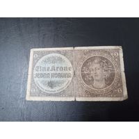 1 крона 1940 Чехословакия Богемия и Моравия