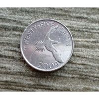 Werty71 Бермуды Бермудские острова 25 центов 2009 Белохвостый желтоклювый фаэтон Птица