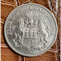 Монета 2 марка 1903 год. Гамбург. Германская империя. В хорошем состоянии