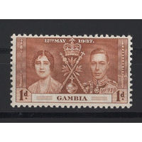 1937 Гамбия** George VI, Коронация (SG 147)