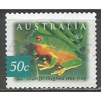 Австралия. Оранжевая лягушка. 2003г. Mi#2237.