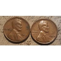 1 цент 1963 D & Р США