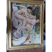 Картина гобелен купальщицы