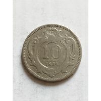 Австрия 10 геллер 1894