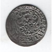 ГОРОД РИГА. КОРОЛЕВСТВО ПОЛЬША. 1 СОЛИД 1605. ЗЫГМУНТ III