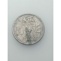 Норвегия 10 эре 1968 года .