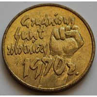 Польша 2 злотых 2000 год "30 лет со дня Декабрьских событий 1970 года"