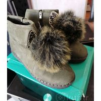 Зимние ботиночки 37р-р, как новые, б/у пару раз