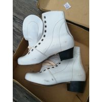 Ботинки кожаные для фигурных коньков, р.38 СССР. Новые