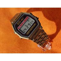 Электронные часы. Электроника 55Б - 50 лет НЕРУДПРОМ, 5 мелодий (в том числе, Малинка и Подмосковные вечера), браслет в подарок. Нечастые. Торг есть.