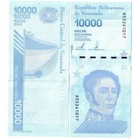 Венесуэла 10000 боливаров образца 2019 года UNC pw109(2) серия А