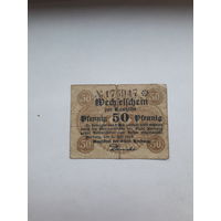 Нотгельд Германия 50 пф 1919 Харбург