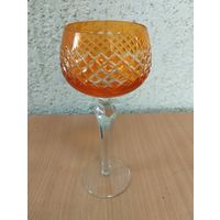 Бокал Янтарная сетка, объём 200 мл, хрусталь. Германия