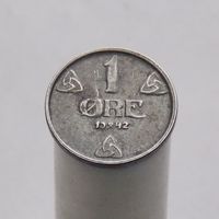 Норвегия 1 эре 1942( Немецкая оккупация )
