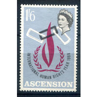 Британские колонии - Асенсьон (о-в Вознесения) - 1968г. - международный год прав человека, 1 6 Sh - 1 марка - чистая, без клея [Mi 116]. #3-WB-96-B-2