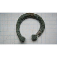 Застежка древняя. Бронза, литье.