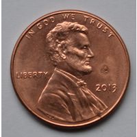 США, 1 цент 2013 г.