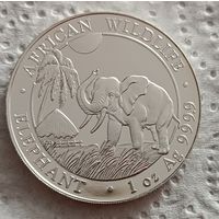 Сомали 100 шиллингов 2017 Слон унция 999
