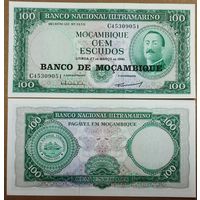 Мозамбик 100 эскудо  1961 год UNC