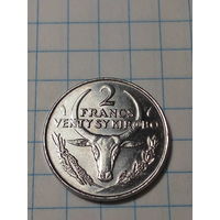 2 франк Мадагаскар 1987 год