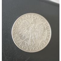 10 злотых РП 1932 года.